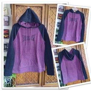 Everlast Sport Colorblock Sports Hoodie - Purple/Black, Size M